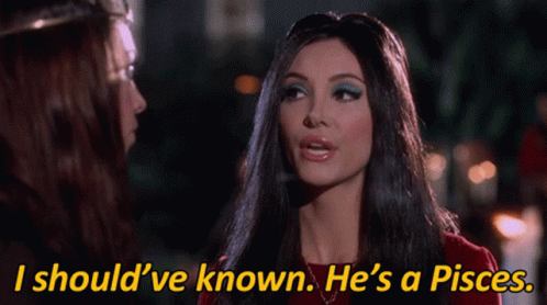 A Woman Says I Should Ve Known He 'S A Pisces While Talking To Another Woman GIF