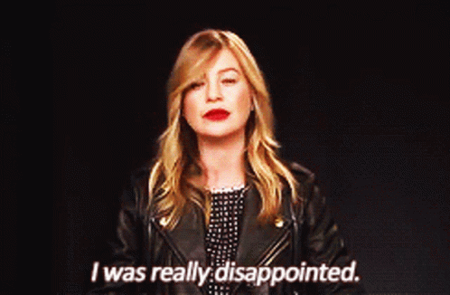 A Woman Says I Was Really Disappointed GIF