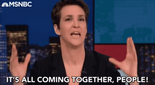 A Woman Says It 'S All Coming Together People In Front Of A Msnbc Logo GIF
