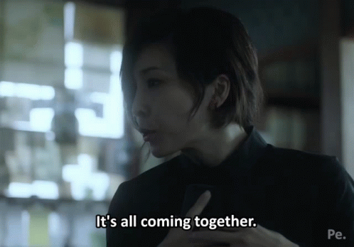 A Woman Says " It 'S All Coming Together " While Smoking A Cigarette GIF