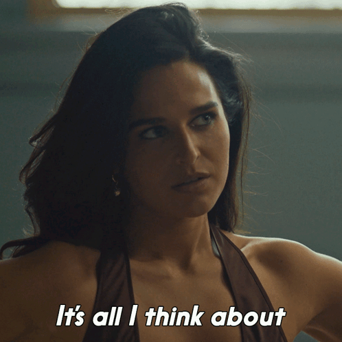 A Woman Says It 'S All I Think About In A Dark Room GIF