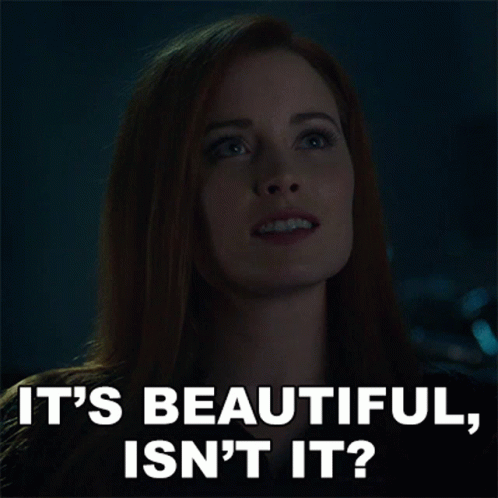 A Woman Says It 'S Beautiful Is N't It GIF