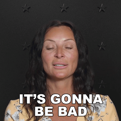 A Woman Says It 'S Gonna Be Bad In Front Of Stars GIF