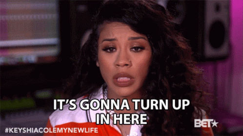 A Woman Says It 'S Gonna Turn Up In Here On Bet GIF