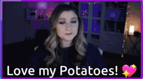 A Woman Says Love My Potatoes With A Heart GIF