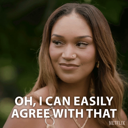 A Woman Says Oh I Can Easily Agree With That In A Netflix Ad GIF