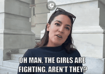 A Woman Says Oh Man The Girls Are Fighting Are N't They GIF