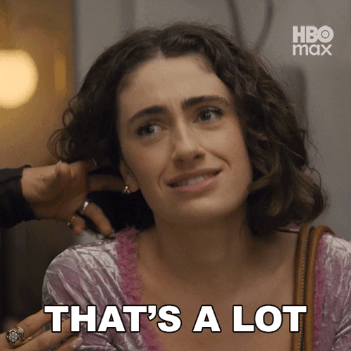 A Woman Says That 'S A Lot In Front Of Her Face GIF