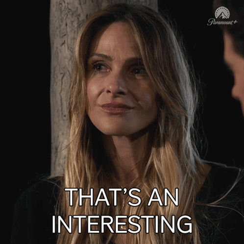 A Woman Says That 'S An Interesting In A Paramount + Ad GIF