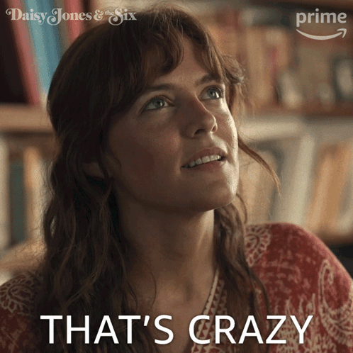 A Woman Says That 'S Crazy While Looking Up GIF