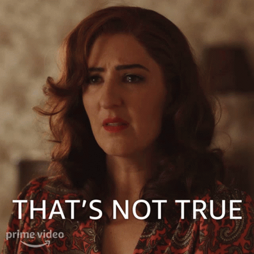 A Woman Says That 'S Not True On A Prime Video Ad GIF