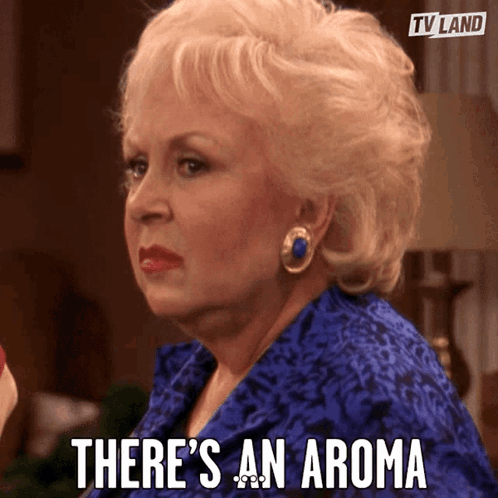 A Woman Says There 'S An Aroma In A Tv Land Ad GIF