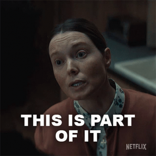 A Woman Says This Is Part Of It On A Netflix Ad GIF