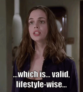 A Woman Says " Which Is Valid Lifestyle Wise " GIF