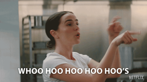 A Woman Says Whoo Hoo Hoo Hoo Hoo 'S In A Netflix Ad GIF