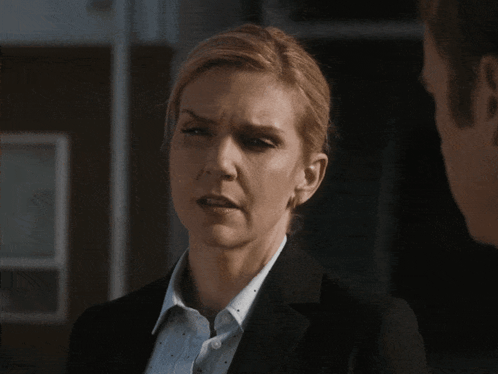 A Woman Says Yesterday Was Bad While Looking At Another Man GIF