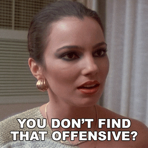 A Woman Says " You Don T Find That Offensive " GIF