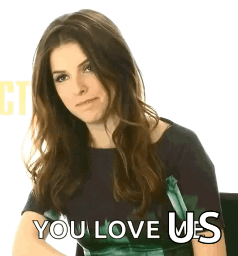 A Woman Says " You Love Us " In Front Of Her GIF