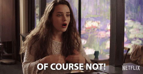 A Woman Sitting At A Table With A Netflix Logo In The Background GIF