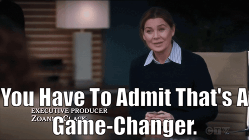 Woman Sitting In Chair Says That's A Game-Changer GIF