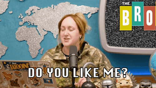 Woman Sitting At Microphone Do You Like Me GIF