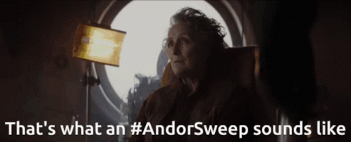 Woman Sitting By Window With That's What Andorsweep Sounds Like GIF