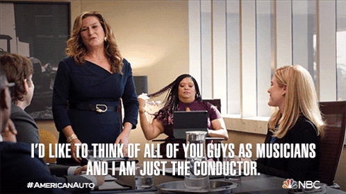 Woman Speaking To Group GIF