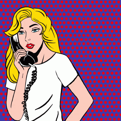 A Woman Talking On A Phone With A Speech Bubble That Says Valley Girls Vs. Hate GIF