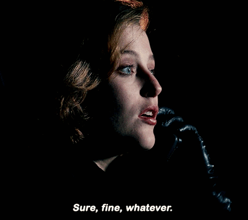A Woman Talking On A Phone With The Words " Sure Fine Whatever " Below Her GIF