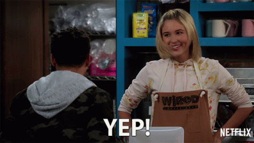 Woman Wearing Wired Apron GIF