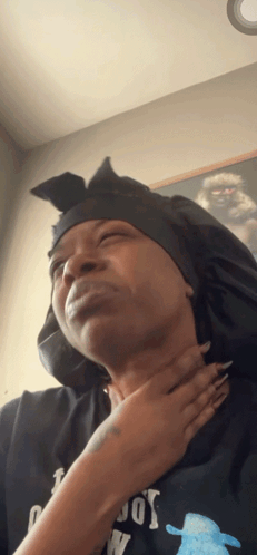 A Woman Wearing A Black Shirt That Says Cowboys On It GIF
