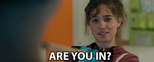 Woman With Nasal Cannula Asking If She Is In GIF