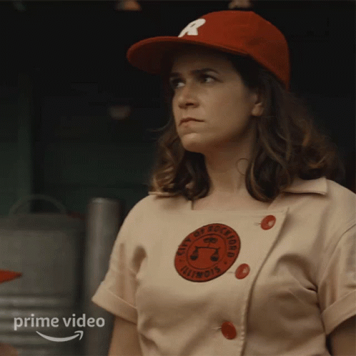 Woman Wearing Red Hat And Illinois Shirt GIF