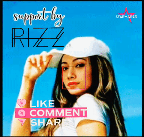 A Woman Wearing A White Hat With The Words Support By Rizz Like Comment Share Below Her GIF