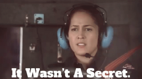 A Woman Wearing Headphones And A Microphone Says It Was N't A Secret GIF