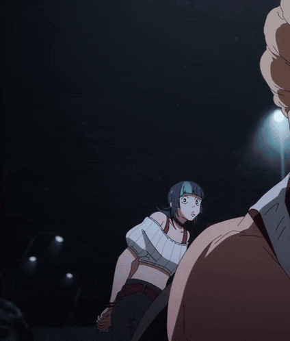 A Woman With A Bandaged Mouth Is Standing Next To Another Woman GIF