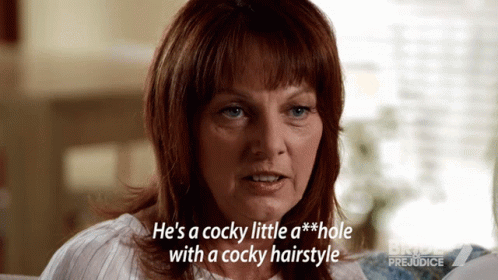 A Woman With A Cocky Little A Hole With A Cocky Hairstyle GIF