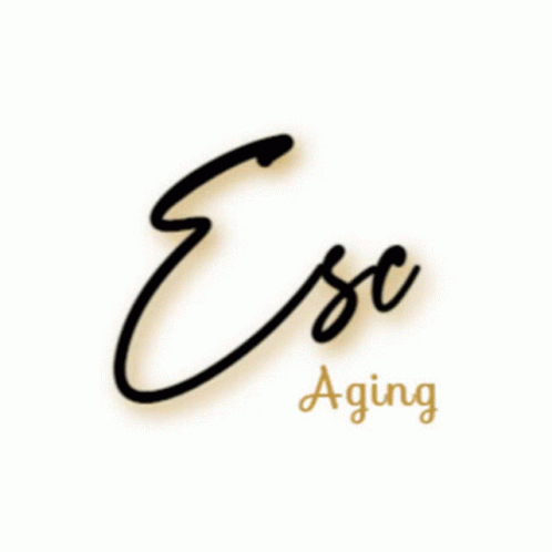 A Woman With A Mask On Her Face Next To A Jar Of Ese Aging GIF