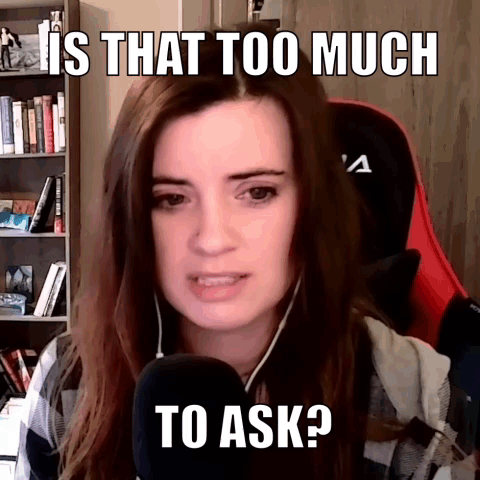 Woman With Microphone Asking Is That Too Much GIF