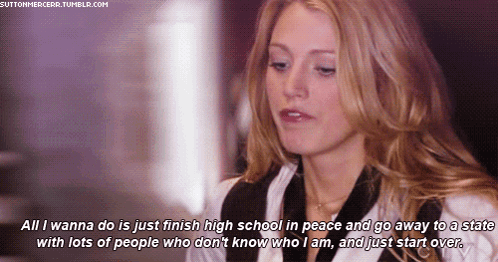 A Woman With A Quote That Says All I Wanna Do Is Just Finish High School In Peace GIF