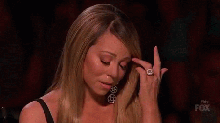 Crying Woman With Ring Sitting In Chair GIF