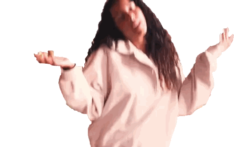 a woman with curly hair is wearing a pink sweatshirt