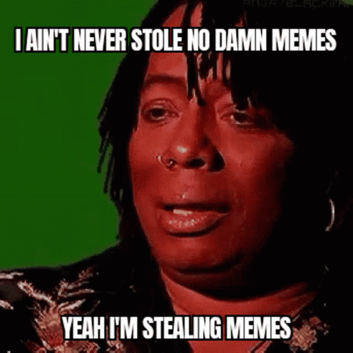 A Woman With Dreadlocks And A Nose Ring Says I Ain 'T Never Stole No Damn Memes GIF