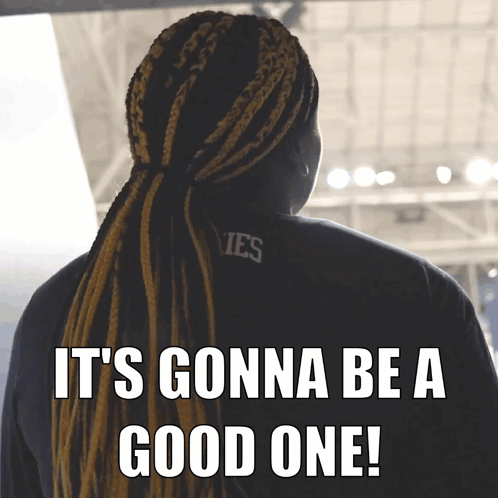 A Woman With Dreadlocks Is Wearing A Shirt That Says Yes GIF