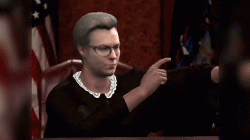 Woman Shaking Hands With Glasses GIF