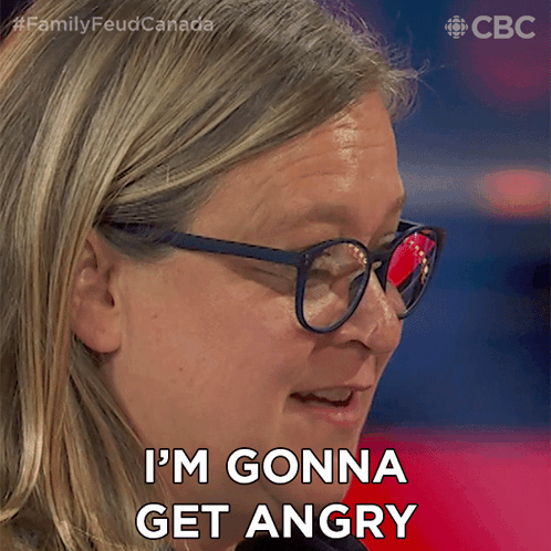 A Woman With Glasses Is Saying I 'M Gonna Get Angry GIF