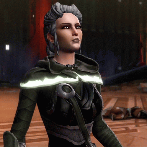 A Woman With Gray Hair Is Wearing A Green Jacket With A Hood GIF