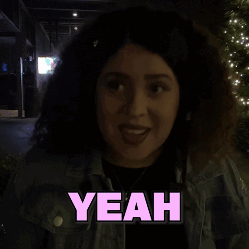 A Woman With Her Eyes Closed And The Word Portland On The Bottom GIF