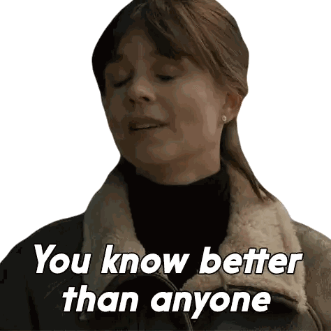 a woman with her eyes closed and the words " you know better than anyone " on her face