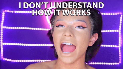 Woman With Tongue Out And I Don't Understand How It Works Text GIF